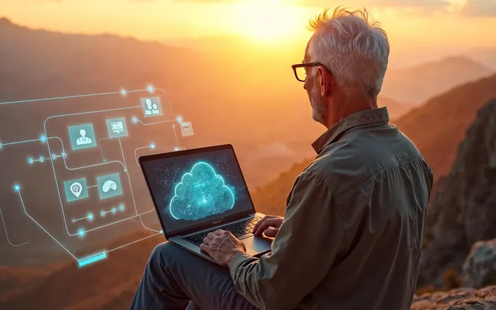 Cloud computing concept